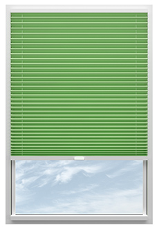 Solaris, Limeade - Stick Fit Pleated Blind